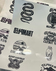 Temporary Tattoo Sheet
