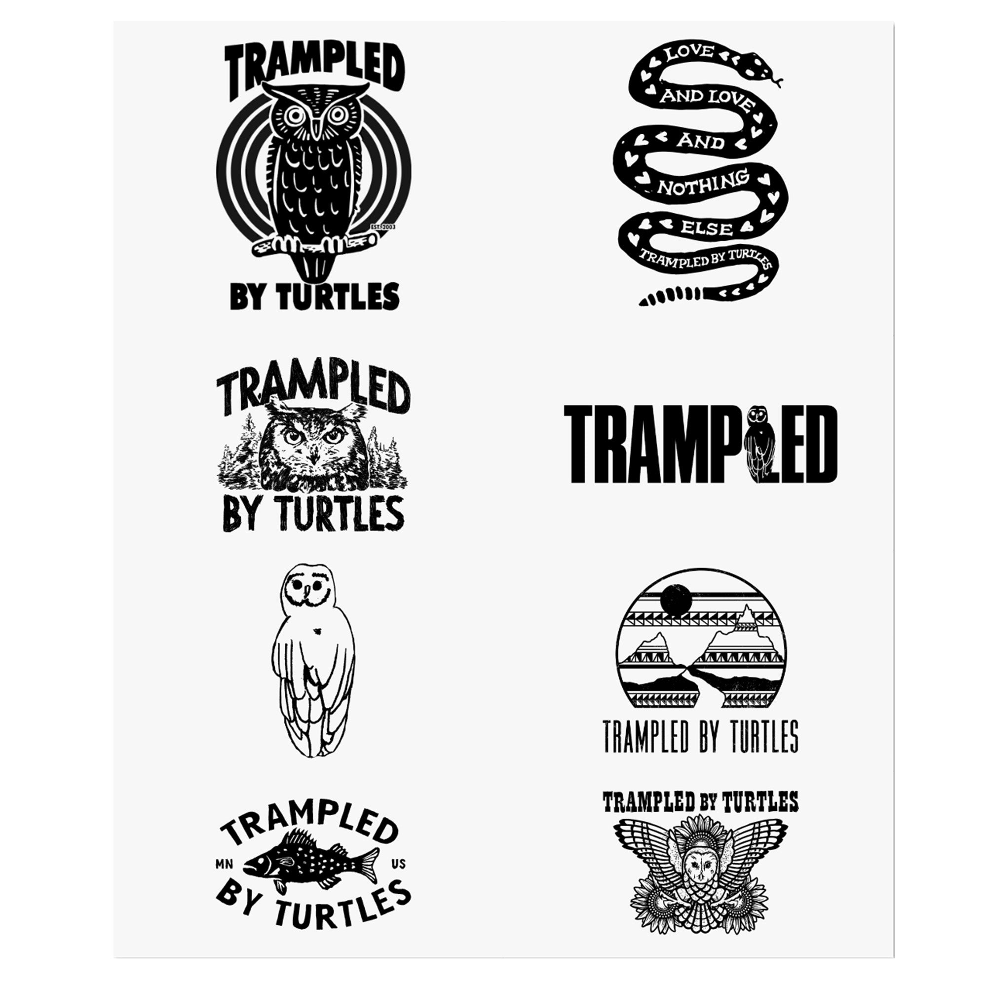 Temporary Tattoo Sheet