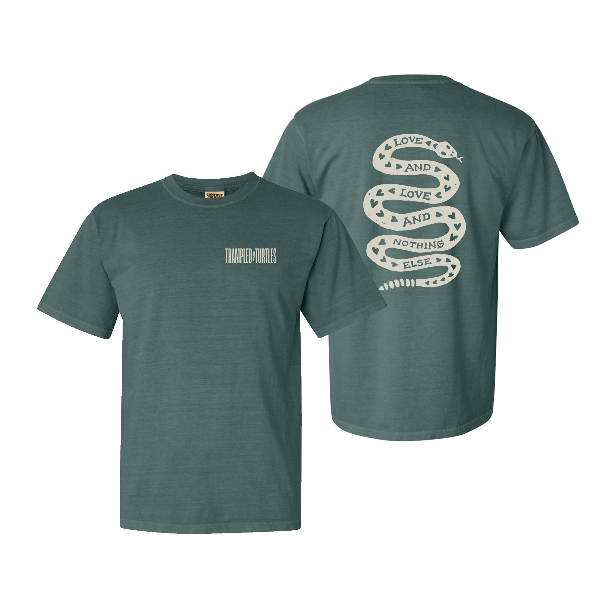 Love Snake Tee - Blue Spruce – Trampled By Turtles